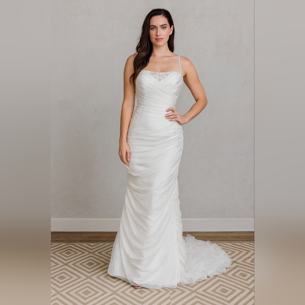 Zurc For Impression White‎ Strapless Sweetheart Neckline Ruched Wedding Gown